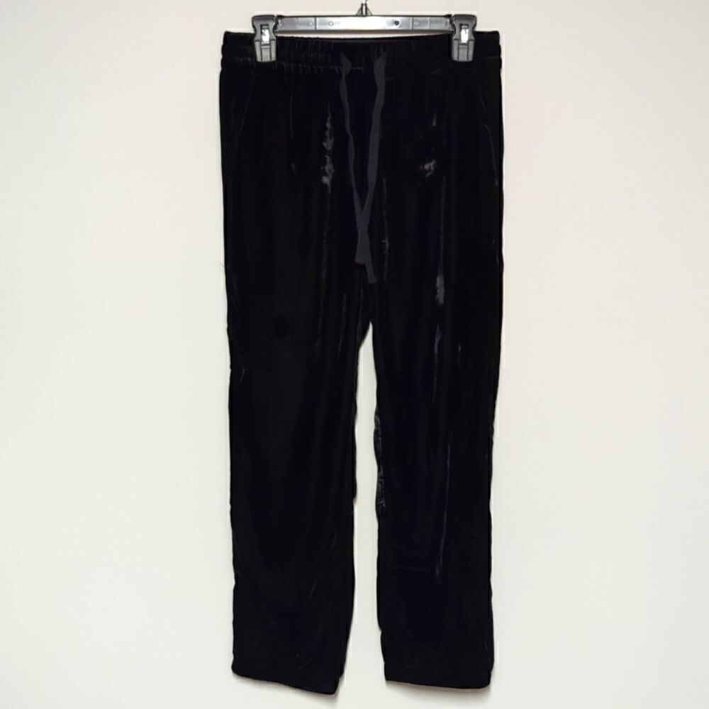 J Crew Black Velvet Joggers